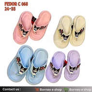 CODE Y83G FEDOR C 68 Kuromi Character Girls' Flip-flops, latest model for Age 2 8 Years 2429