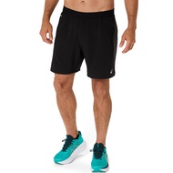 ASICS : ROAD 7IN SHORT MEN RUNNING ผู้ชาย กางเกงขาสั้น ของแท้ PERFORMANCE BLACK/GRAPHITE GREY
