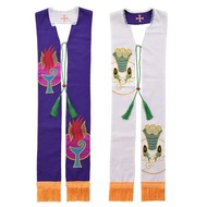 Church Clergy Pastor Reversible Stole Priest Costume Accessories Scarf