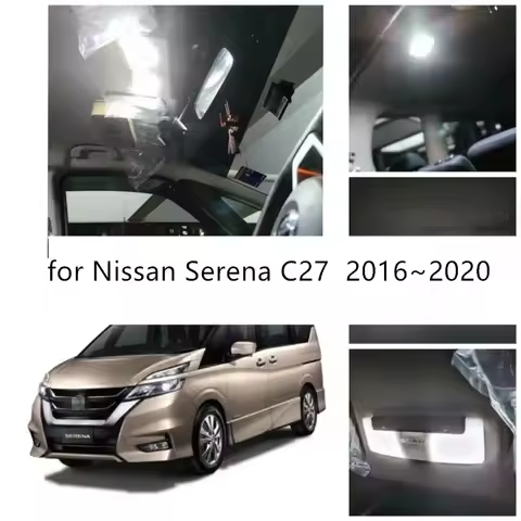 for Nissan Serena C27 2016~2020 Night Interior Lights Room Update Roof light LED Reading Lamp Canbus