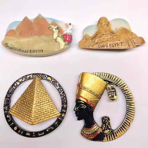 Egypt Souvenir Fridge Magnet Camel Pyramid Giza Cairo Egypt Egyptian Puppet Refrigerator Magnets for