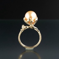 YOKAI 戒指 Kyubi no Kitsune 10K YG 配南海珍珠