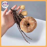 AY Cute Doughnut Pendant, Keychain, Plush Doughnut, Claw Machine Doll, Plush Bag Pendant MM