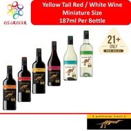 Yellow Tail Australia Red / White Wine Miniature Size  187ml Per Bottle