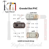 Grendel Plastik Slot | Selot Pintu Kamar Mandi PVC | Pengunci Pintu WC