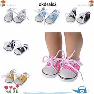 DEALSHOP 7cm Wave point Shoes Birthday Gifts Children Mini Canvas Shoes