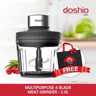 Doshio 多功能搅拌机2.0L(4叶刀片)DOSHIO 多用途4刀绞肉机2.0L与Oasis Live Mall 环保袋