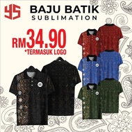 BATIK03 - TSHIRT SUBLIMATION BATIK HARGA TERMASUK LOGO DIDADA