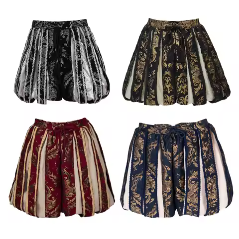 Men's Renaissance Tudor Elizabethan King Royal Brocade Pants Historical Fancy Royal King Renaissance