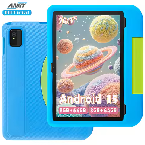 10.1-inch 2025 Android 15 Kids Tablet with 64GB ROM+8GB (4GB+4GB) RAM, Parental Control, Education A