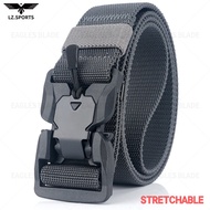 Tactical Belt Quick Release Adjustable Alloy Buckle Nylon Breathable Stretchable Wear-Resistant (125