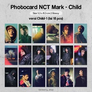 (ISI 18 PCS) Photocard Mark NCT Child - Kpop Kartu Foto Member Unofficial Mark Lee