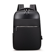 High Density Twill Oxford Men Backpack Breathable Back Panel Travel Backpack Charging USB 15.6 Inch Laptop Backpack