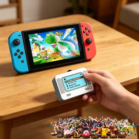 For Amiibo Emulator Bluetooth Intelligent Simulator Rechargeable Universal Writer for Switch WiiU Ga