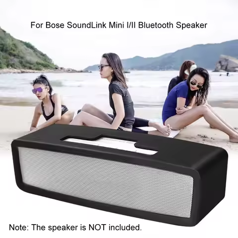 Portable Silicone Case for Bose SoundLink Mini I/II Bluetooth Speaker Protective Travel Case Soft Si