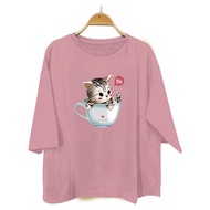 WOMEN'S OVERSIZED T-SHIRT 3 HANDS/4