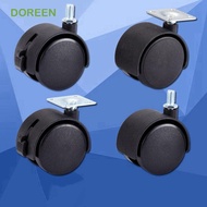 DOREEN Chair Wheel Silent Sliding Replacement with Brake Swivel For Industrial Furniture Trolley Pla