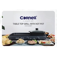 [Online Exclusive] Cornell 2-in-1 Steamboat BBQ Non-Stick Grill Hot Pot Set CCG-EL98DT