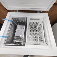 [EnidJuli] 2pcs Chest Freezer Basket Deep Freezer Organizer Bin Expandable PP Heavy Load With Handle Chest Freezer Accessory For Kitchen