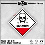 SIGN STICKER / SIGN STICKER + B3 LIMBAH HAZMAT GHS FIGHTING LABEL STICKER + LABEL STICKER + WARNING 