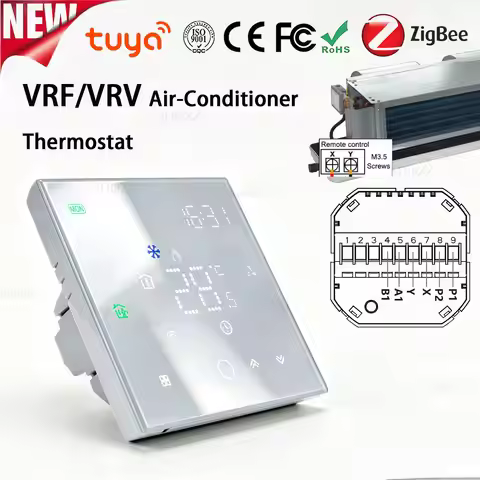 TUYA Zigbee Smart Thermostat for VRF/VAR Central Air Systems Wireless Smart Digital For Mitsubishi E