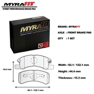 MYRAFIT PERFORMANCE RACING BRAKE PAD PERODUA VIVA ( Made in Japan )