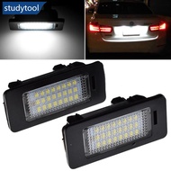 STUDYTOOL 1Pc/2Pcs 6000k Car License plate Light White No Error Led Number License Plate Light For B