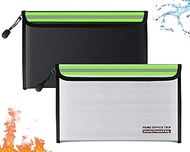 3PCS 280 * 170mm Fireproof Document Bag Money Bag,Home Office Travel Fireproof Safe Storage Pouch fo
