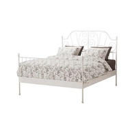 Katil kerawang/katil princess IKEA LEIRVIK Bed frame, white