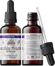 Blessed Thistle Tincture, Organic Blessed Thistle Extract (Cnicus benedictus) Herbal Supplement, Non