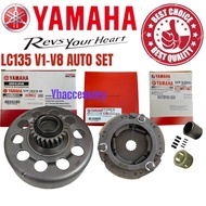 (AUTO SET LC135) YAMAHA LC135 V1 - V8 4S / 5S AUTO HOUSING / AUTO CLUTCH CARRIER SHOE /  ONE WAY BEARING STARTER ONE WAY
