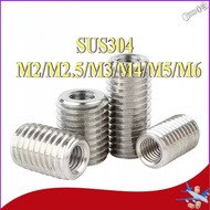 Insert nut 304 stainless steel inner and outer teeth nut, thread conversion braces Reducing screw M2