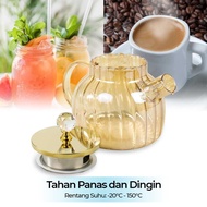 EZSHOPPING Teapot Pitcher Teapot Heat Resistant Borosilicate Fire 1L - BR-383| |