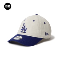 New Era Los Angeles Dodgers Kids Two Tone Ivory Blue Youth 9TWENTY Adjustable Cap