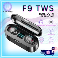 TECH F9 TWS Earphone Wireless Bluetooth Headphone LED Display With 2000mAh Power Bank Earphone With 