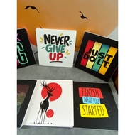 Quote wall paintings, motivational paintings, meaning in life - Paintings of your choice, combined w
