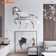 【NB】Animal Horse Stereo Acrylic Mirror Wall Sticker TV Background Wall Deco