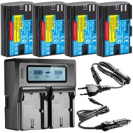 4Pcs 2650mAh LP-E6 LP-E6N LP E6 E6N Baery    Rapid LCD  Charger for Canon EOS 5D Mark II III 7D 60D 6D