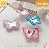 TAMAKO Mobile Phone Bracket Finger Ring, Butterfly Mirror Phone Grip, Cute Mobile Phone Stand