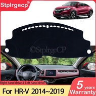 for Honda HR-V Vezel 2014~2019 Anti-Slip Mat Dashboard Cover Pad Sunshade Dashmat Protect Carpet Acc