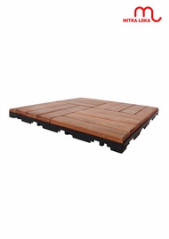 Mitra Loka Decking Tile Lantai Ubin Kayu 30 x 30cm Bongkar Pasang Dengan Furnis Pernis Anti Rayap Ta