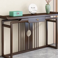 Luxury Table Simple Entrance Entrance New Solid Wood Light Strip Case Chinese Table Entrance j Suppl