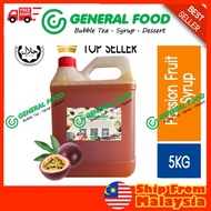 TAIWAN PASSION FRUIT SYRUP (NO SEED) KG - CAFE / RESTAURANT / FRUIT TEA / COMMERCIAL / CORDIAL