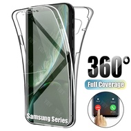 สำหรับ Samsung Galaxy A53 A52S A32 A42 A51 A52 A71 A72 A81 A91 5G เคสโทรศัพท์360คลุมทั้งหมด Soft Clear กรณีกันกระแทกโปร่งใสปลอกซิลิโคน