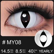 Magister Contact Lens Original 2PCS Crazy Lens Cartoon Cosplay Contact Lens White /Black14.5mm Eye L