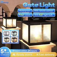 Outdoor Gate Light Solar Light Outdoor Lighting Gate Lamp Waterproof Outdoor Pillar Light Lampu Paga