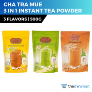 Cha Tra Mue 3 In 1 Instant Tea Powder 500g - Thai Milk Tea / Lemon Tea / Milk Green Tea