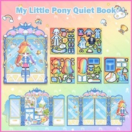 HK2 My Little Pony DIY Quiet Book Badge Girls Play House Toys Puzzle Toys 3D Book Toy Card Stationer