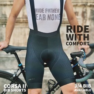 iSports Corsa II Bib Shorts Cycling Bicycle pants RB MTB Road Bike Mountain bikes Biking Tights Padded