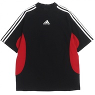 全新未使用 ▼ BALENCIAGA adidas Balenciaga adidas 2022 712401 100%純棉短袖T卹，飾有刺繡logo和條紋設計，黑色，XXS碼，正品，意大利製造，男款